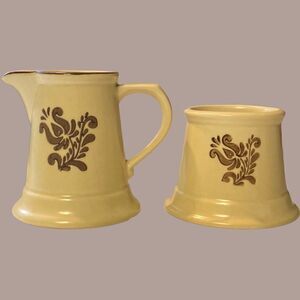 Pfaltzgraff “Village 2008” Small Pitcher and holder